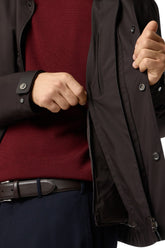 Brown technical fabric jacket